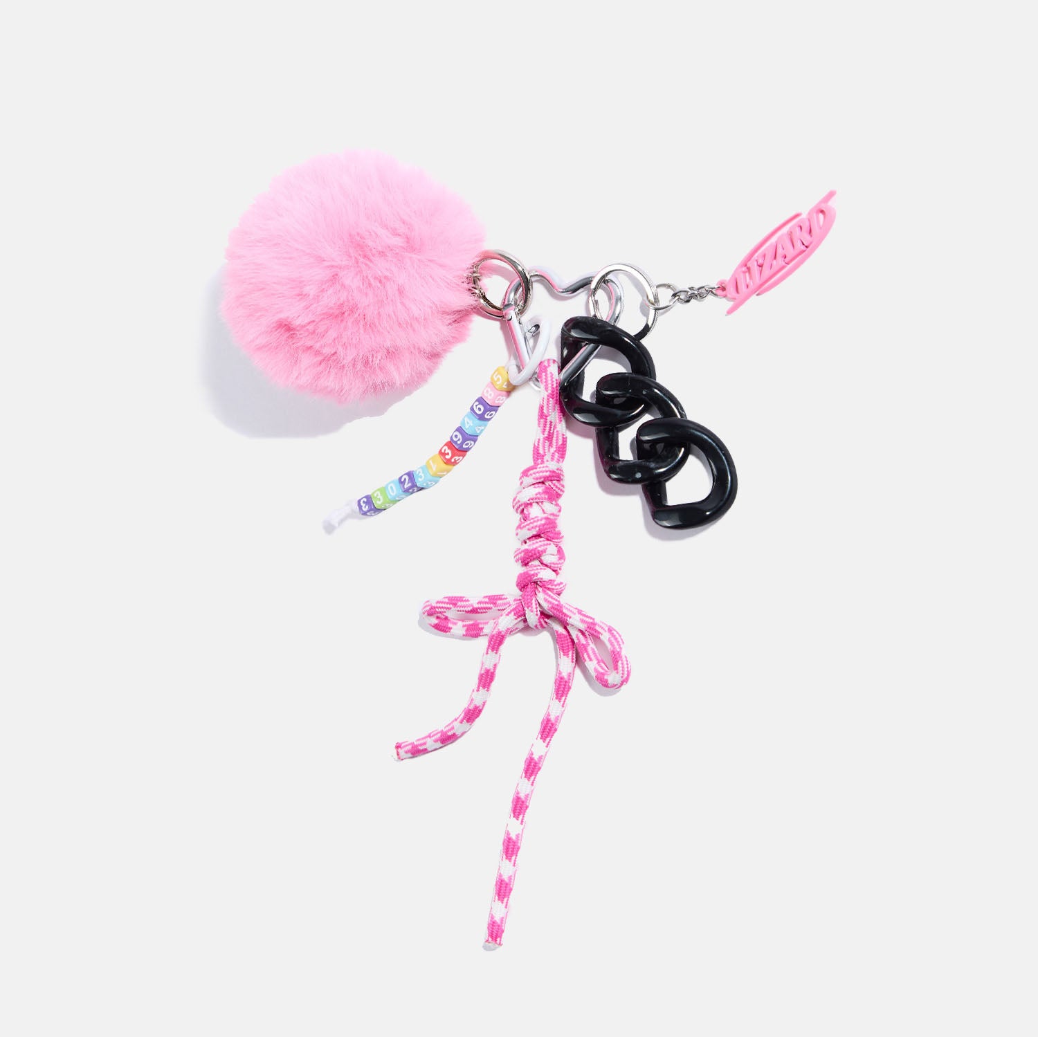 Lizard Charm#color_vibrant-pink-pom-pom-charm