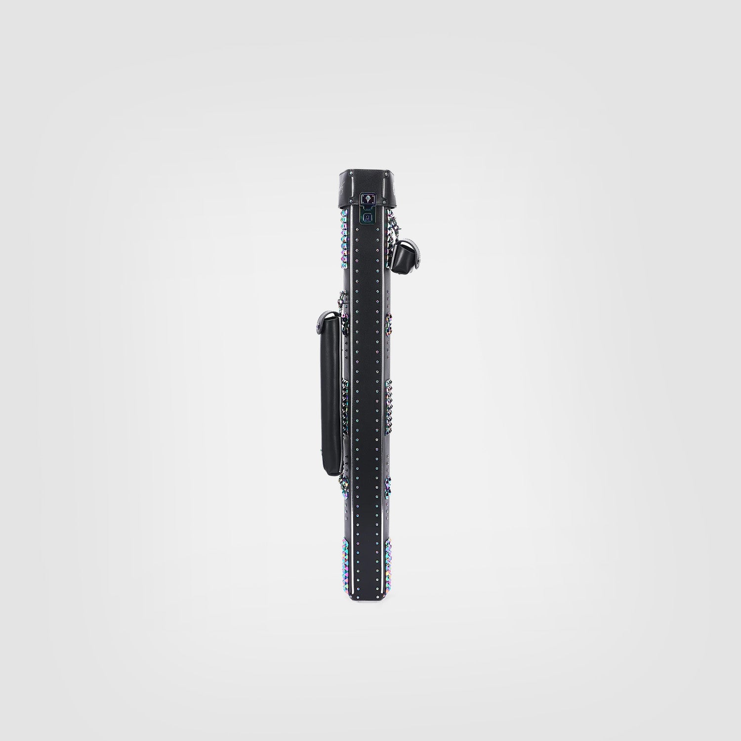 Tumei-Tonglu joint model cue case–Black & Silver Edition(Ripple Texture)