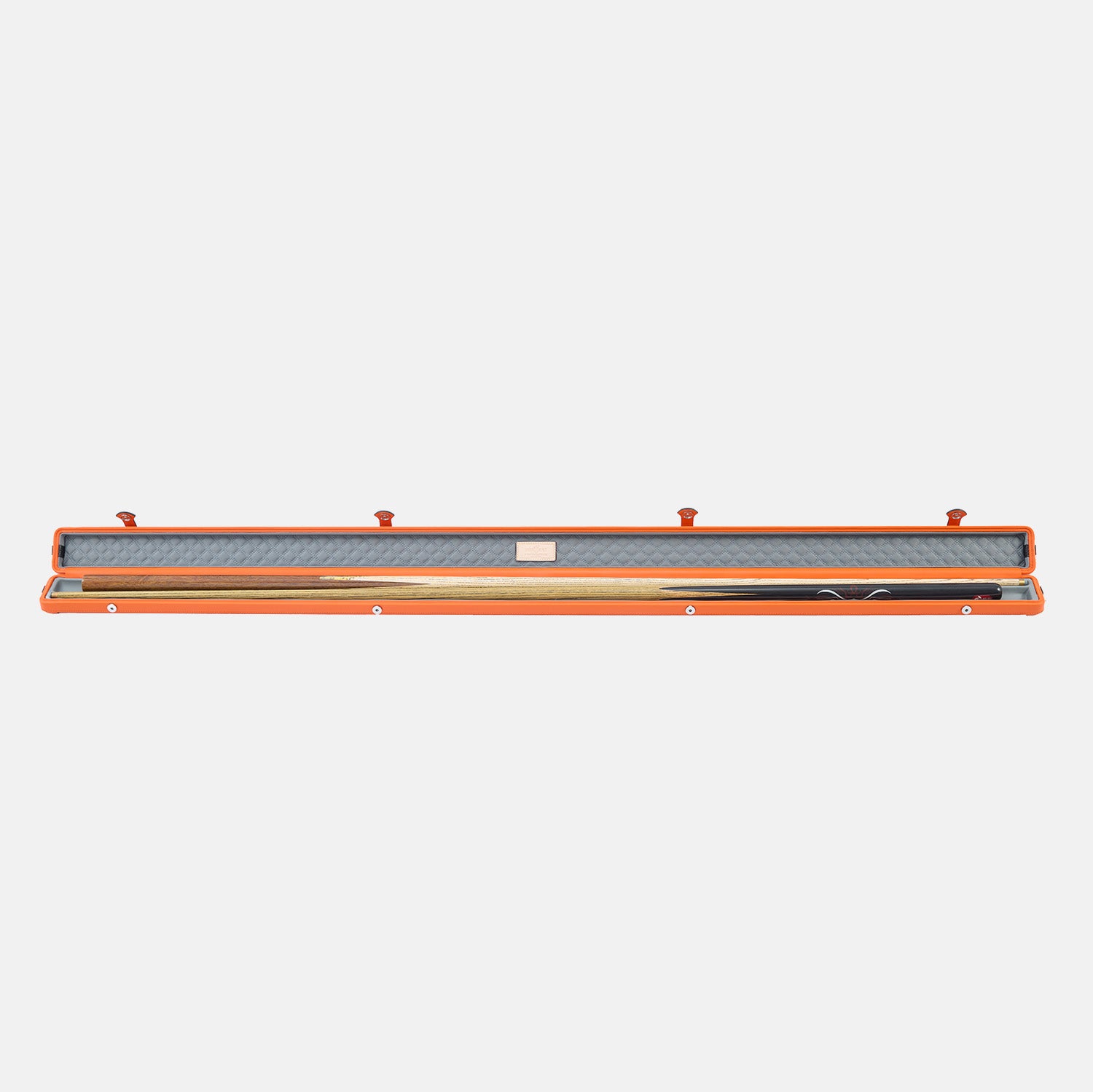 Weaving pattern snooker cue case-Orange