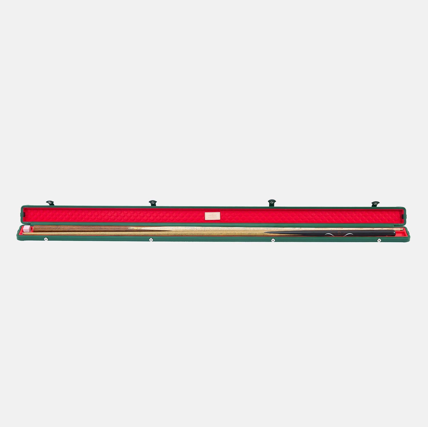 Weaving pattern snooker cue case-Green