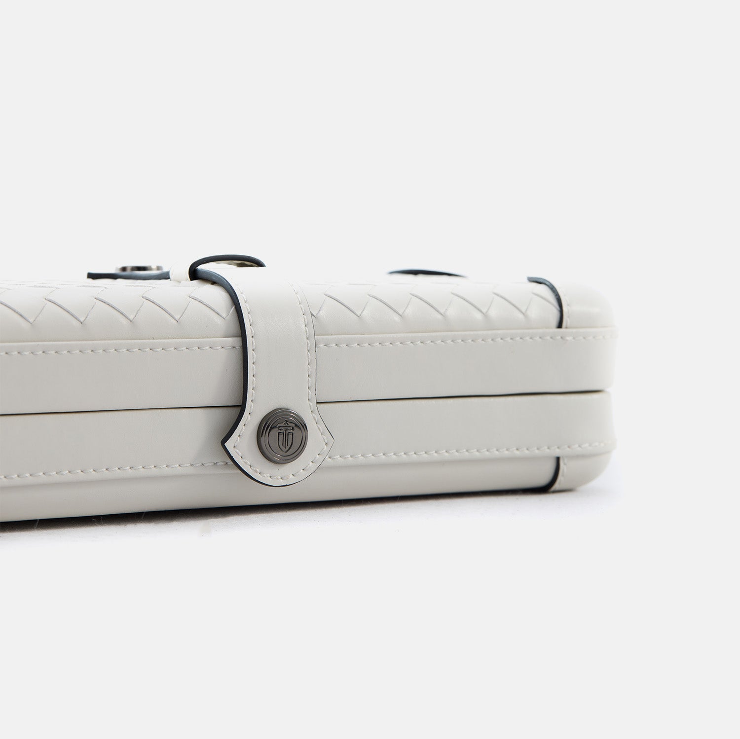 Weaving pattern 3 slots cue case-Grey