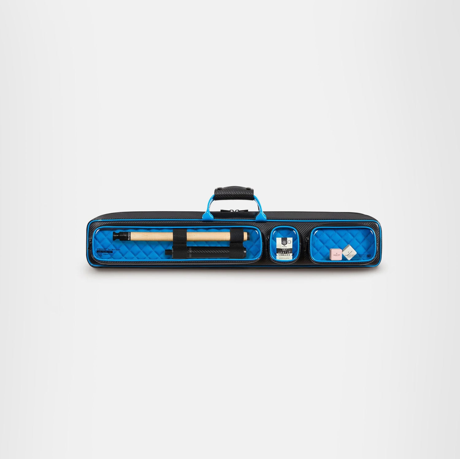 Holographic cue bag-Blue(Carbon Fiber)