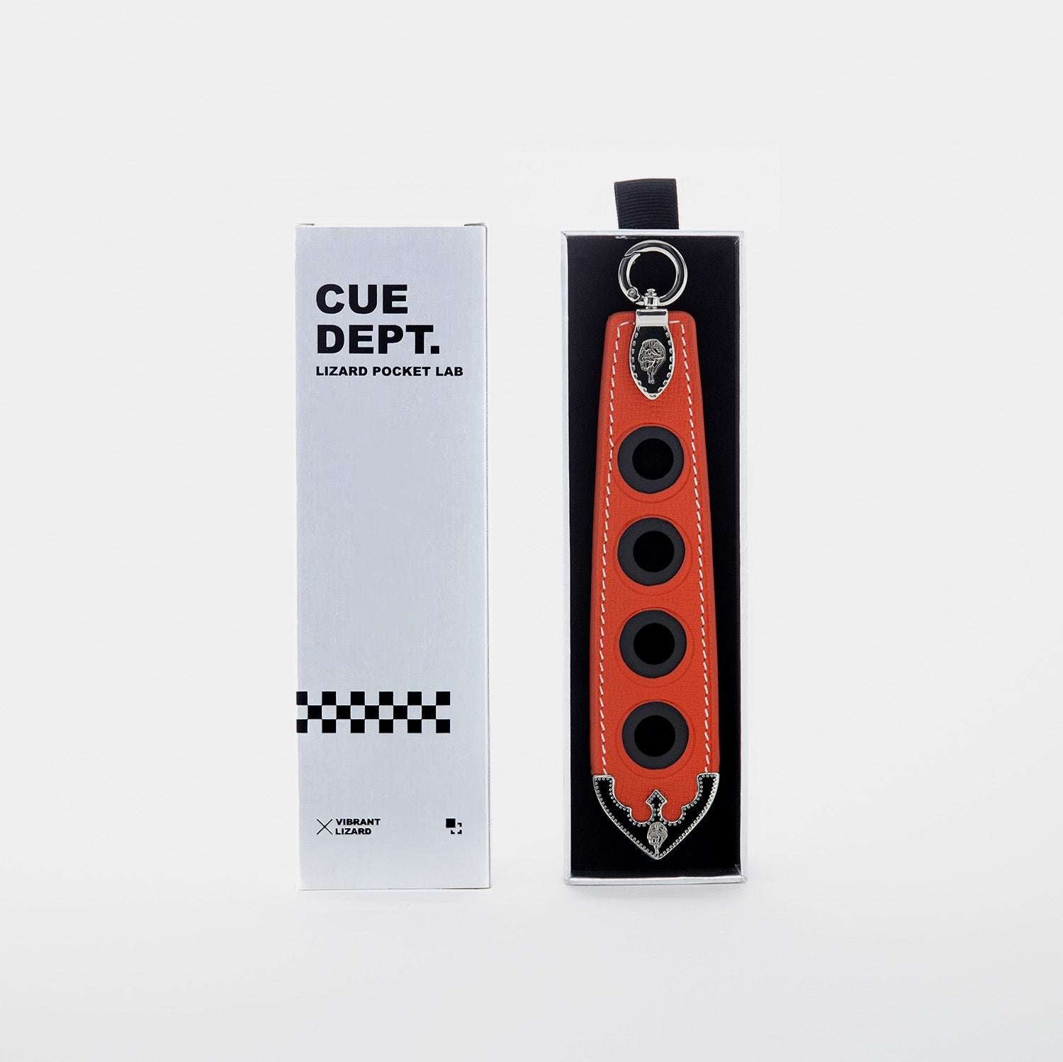 LIZARD 4-Hole Cue Butt Collector-Hermès Orange