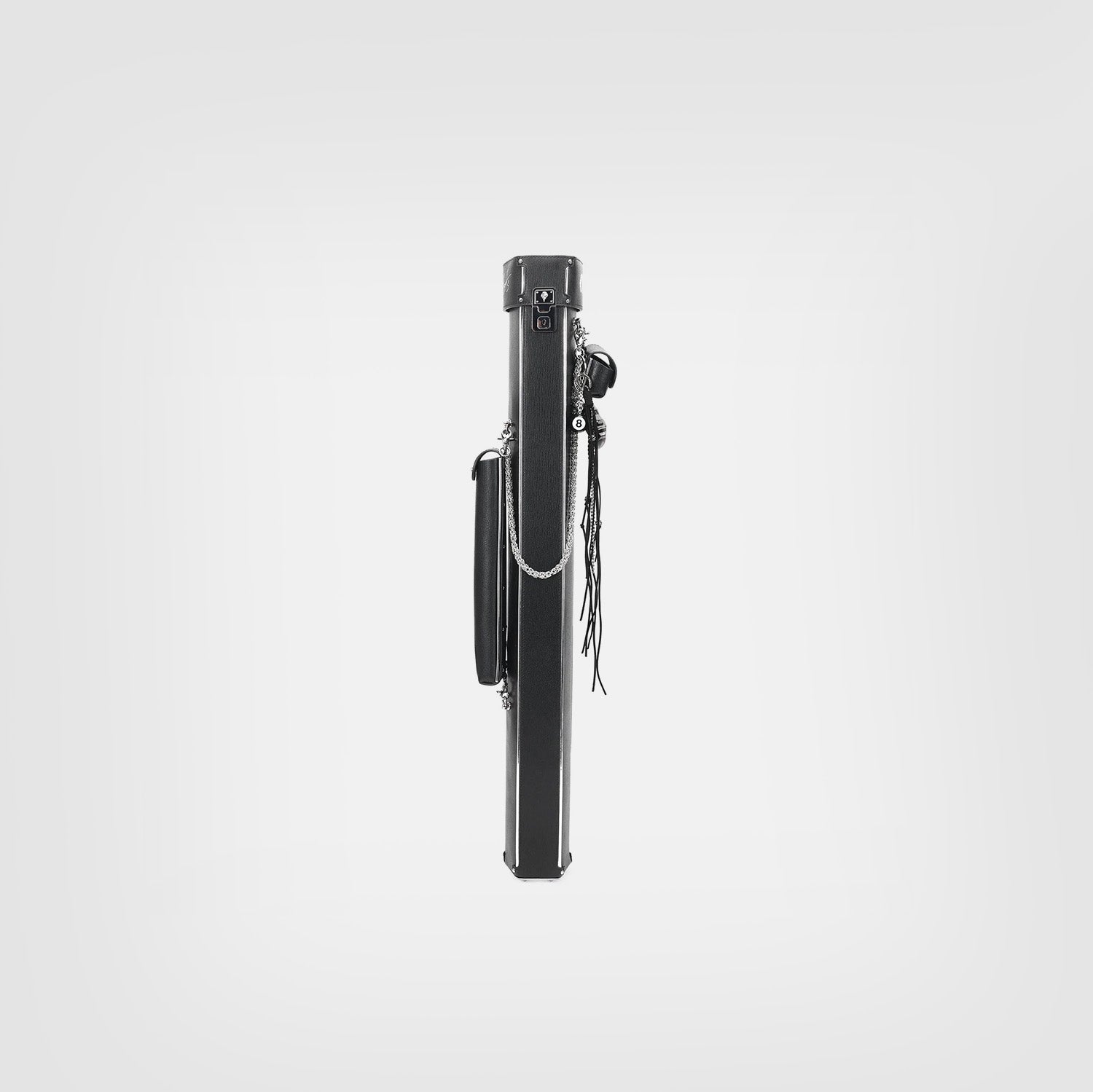 Tumei-Tonglu joint model cue case–Black & Silver Edition(Diamond Quilted)