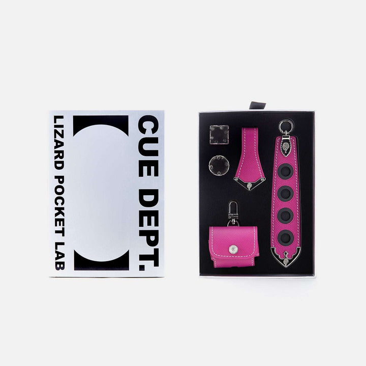 LIZARD Billiard Accessories Kit-Magenta