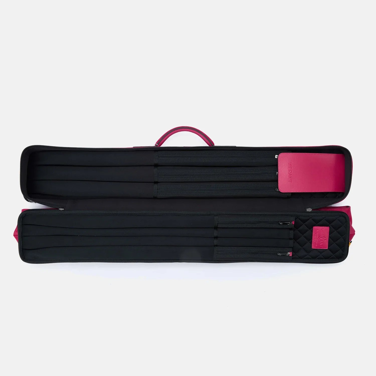 Rainbow cue bag-Rose red