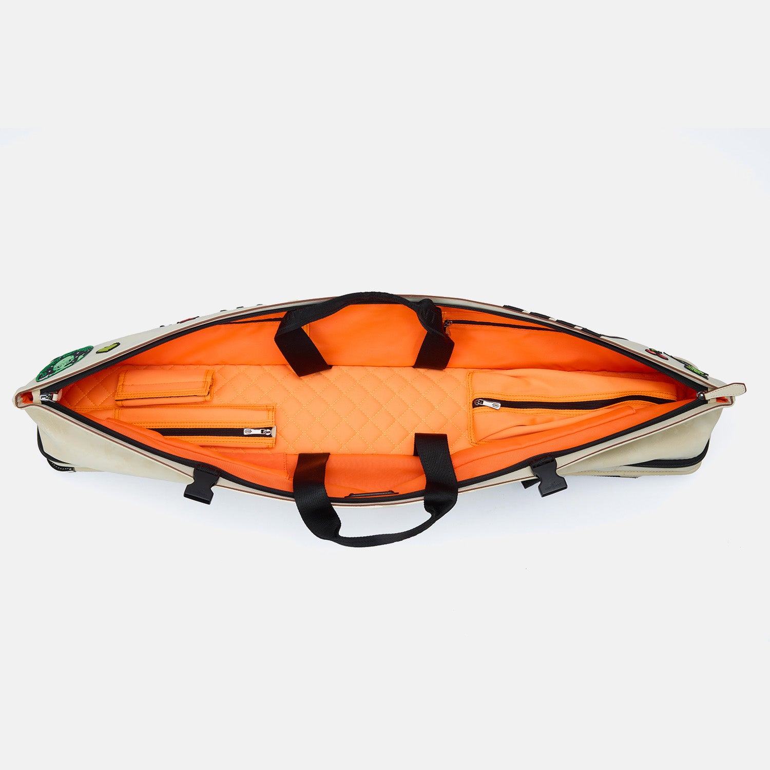 Rainbow cue bag-Creamy White