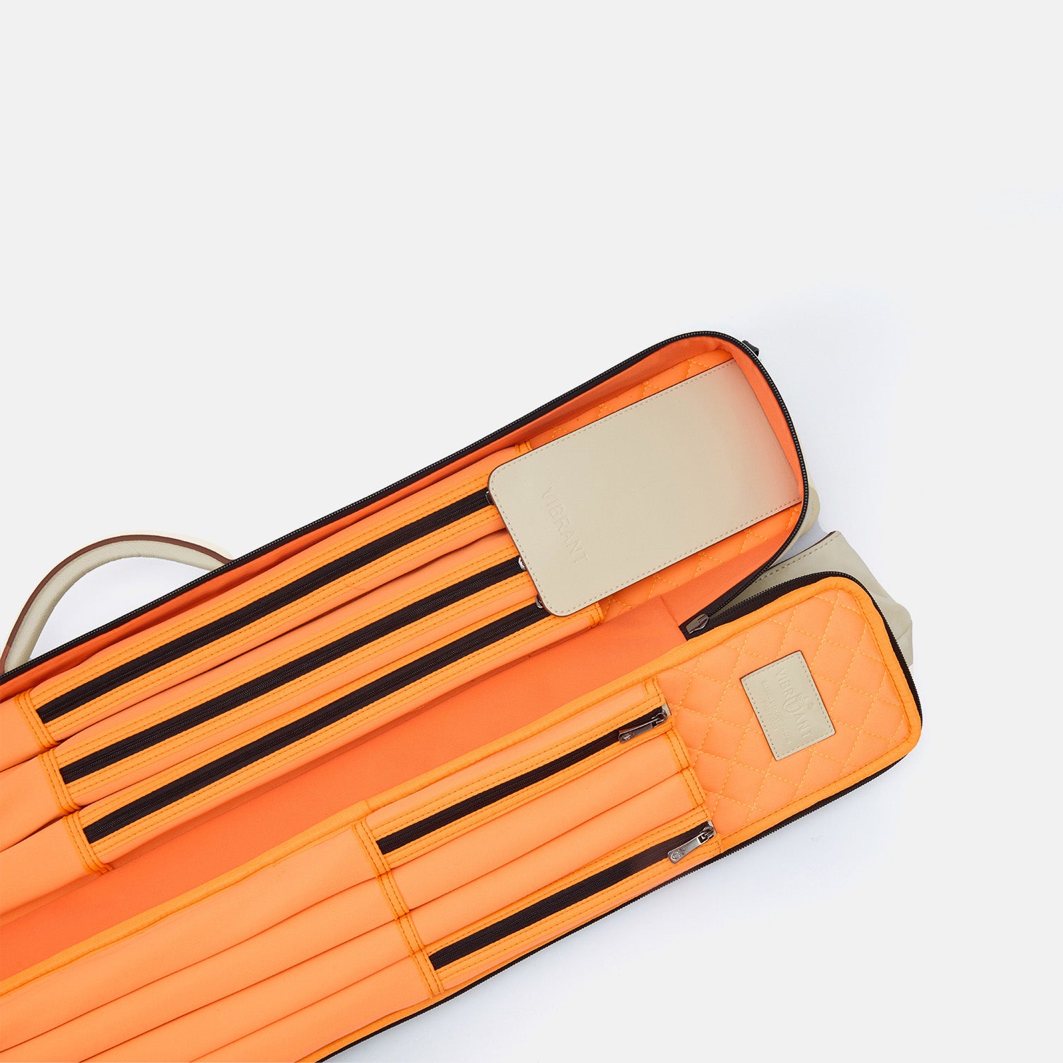 Rainbow cue bag-Creamy White