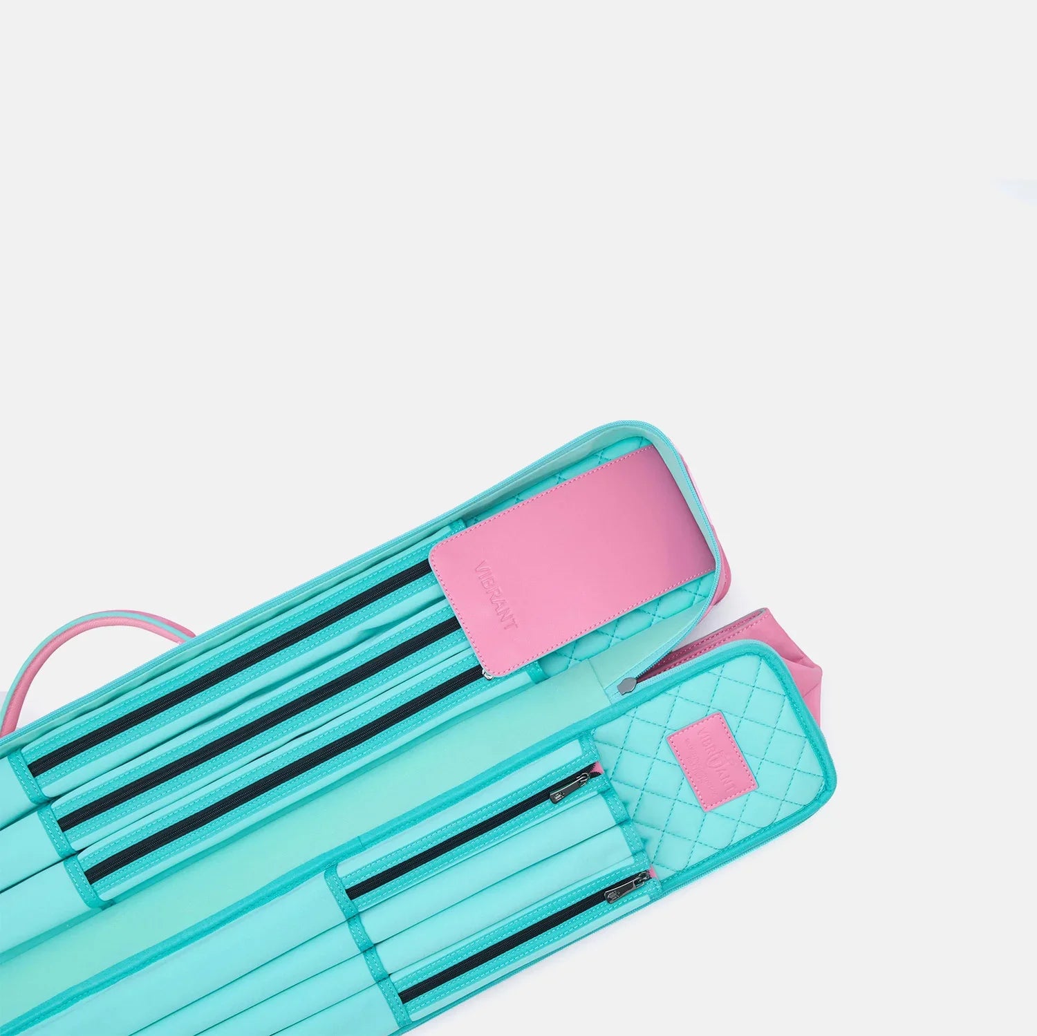 Rainbow cue bag-Miami Pink