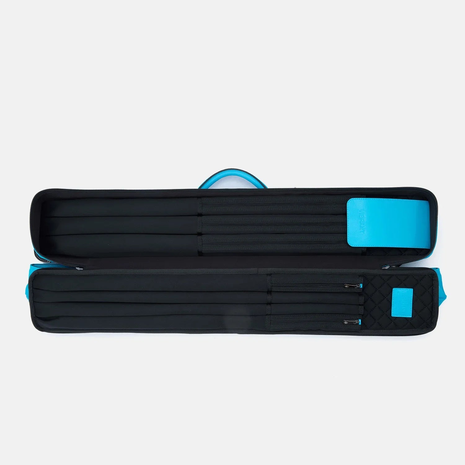 Rainbow cue bag-Bondi Blue