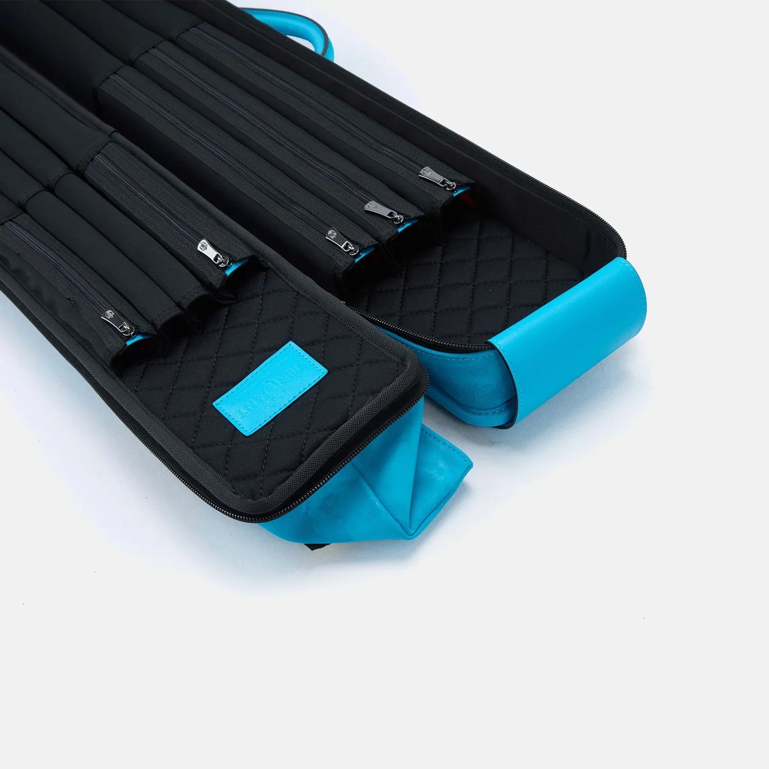 Rainbow cue bag-Bondi Blue