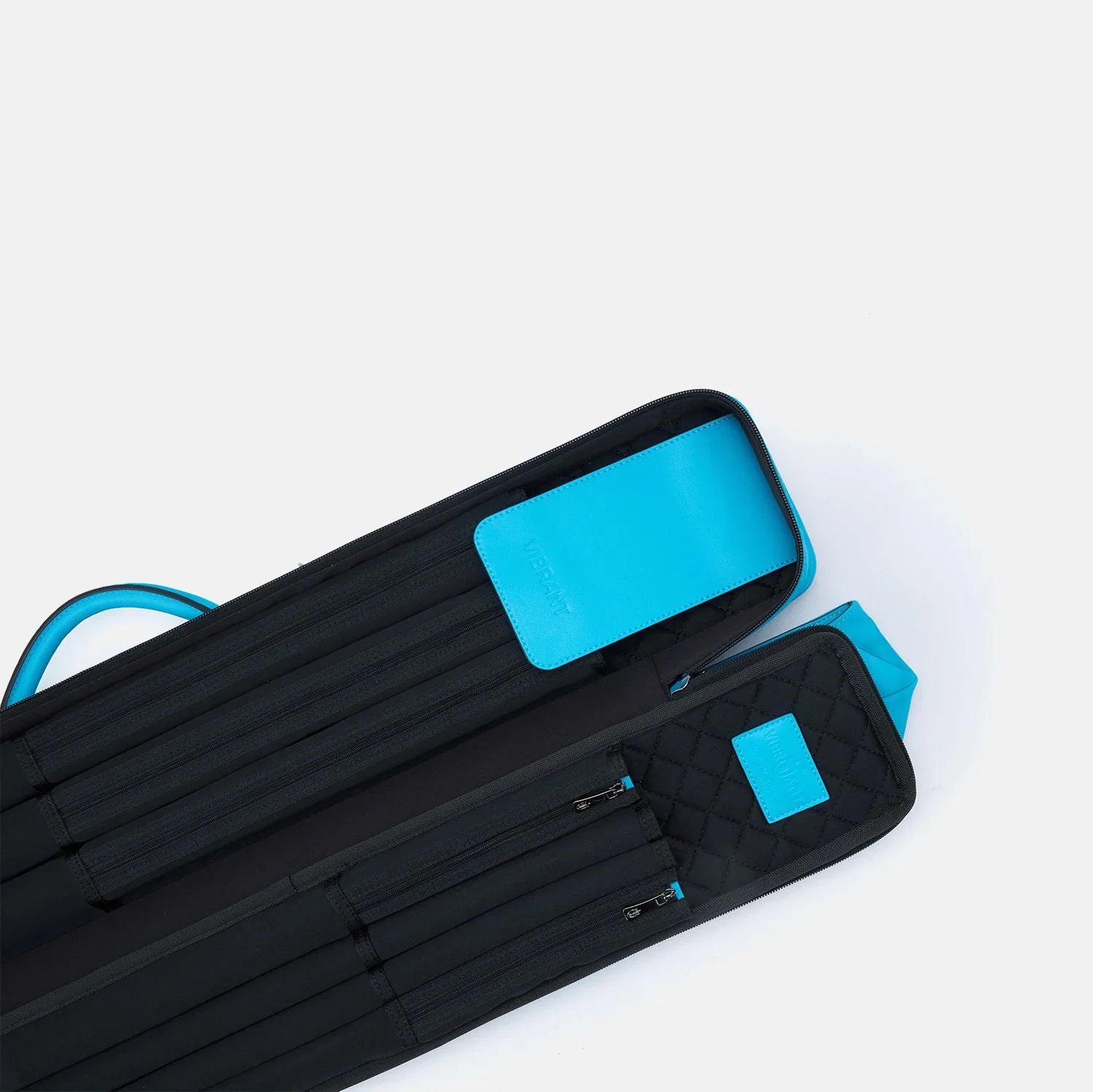 Rainbow cue bag-Bondi Blue