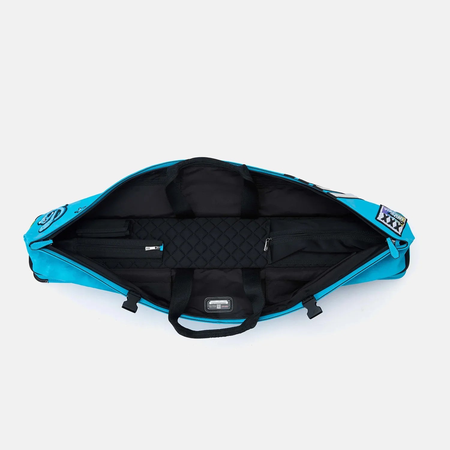Rainbow cue bag-Bondi Blue