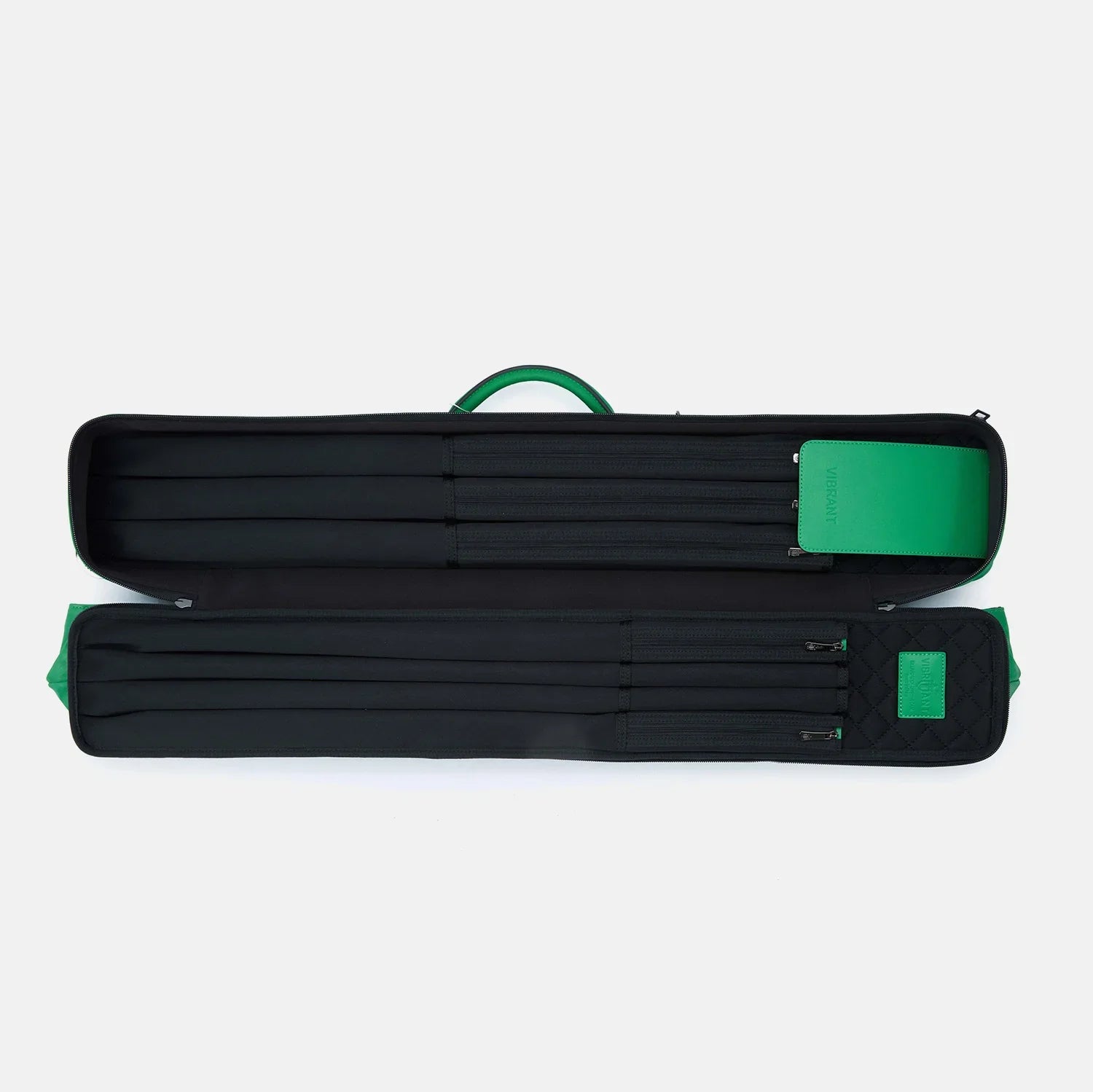Rainbow cue bag-Parrot Green
