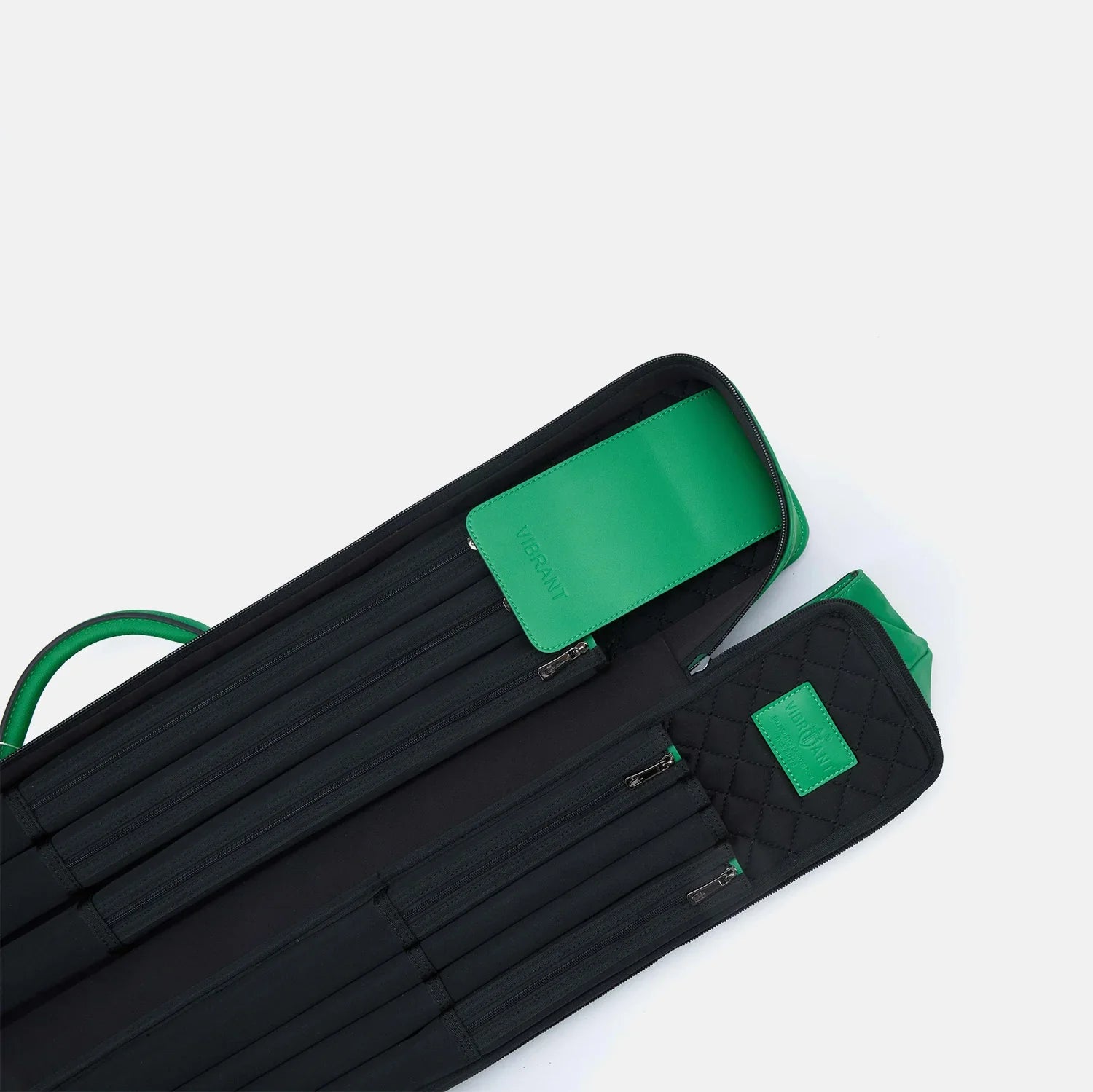 Rainbow cue bag-Parrot Green