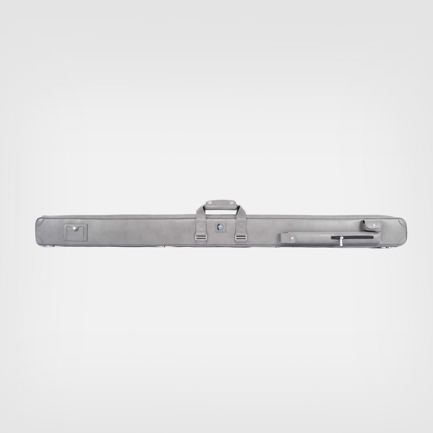 Snooker cue case protective cover-Pebbled Leather Brown