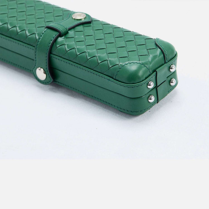 Weaving pattern snooker cue case-Blue