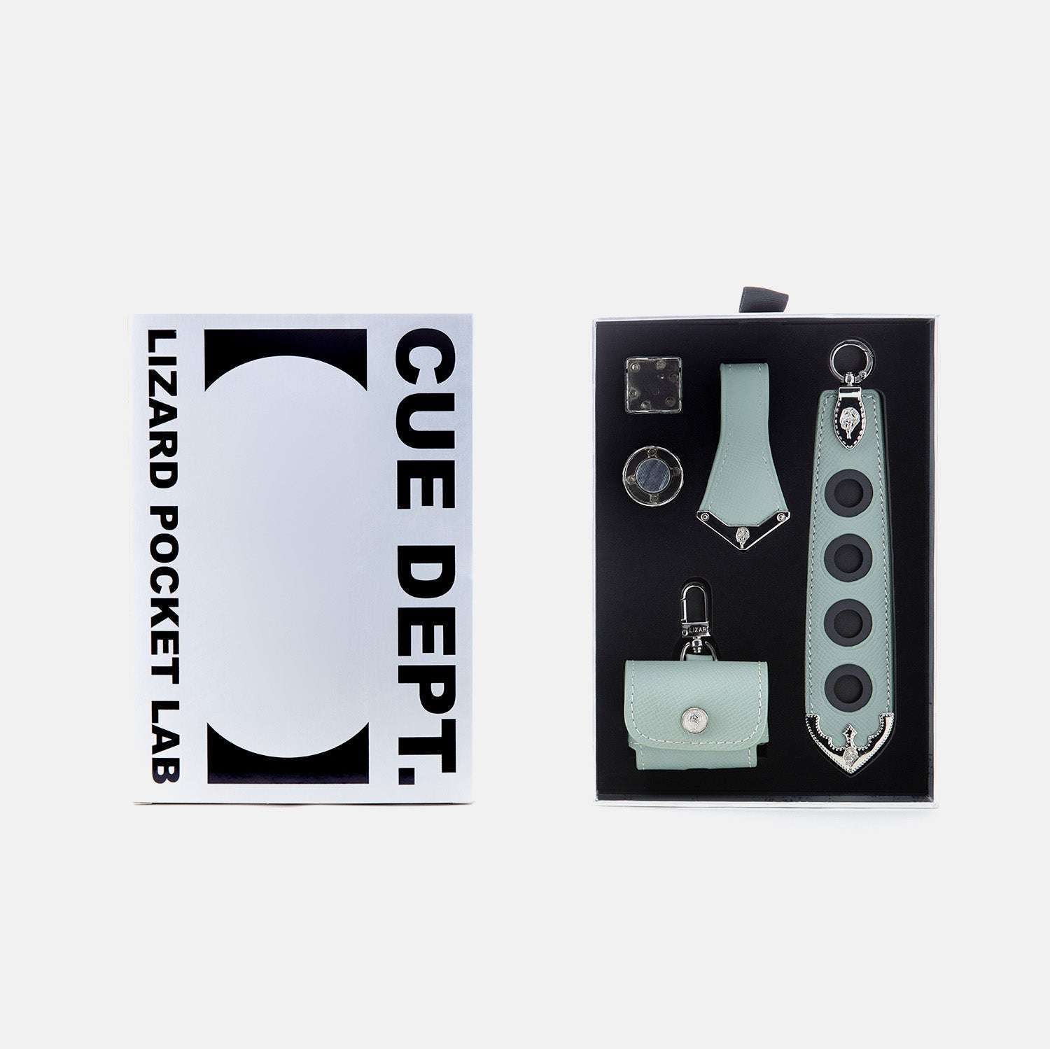 LIZARD Billiard Accessories Kit-Plain Red