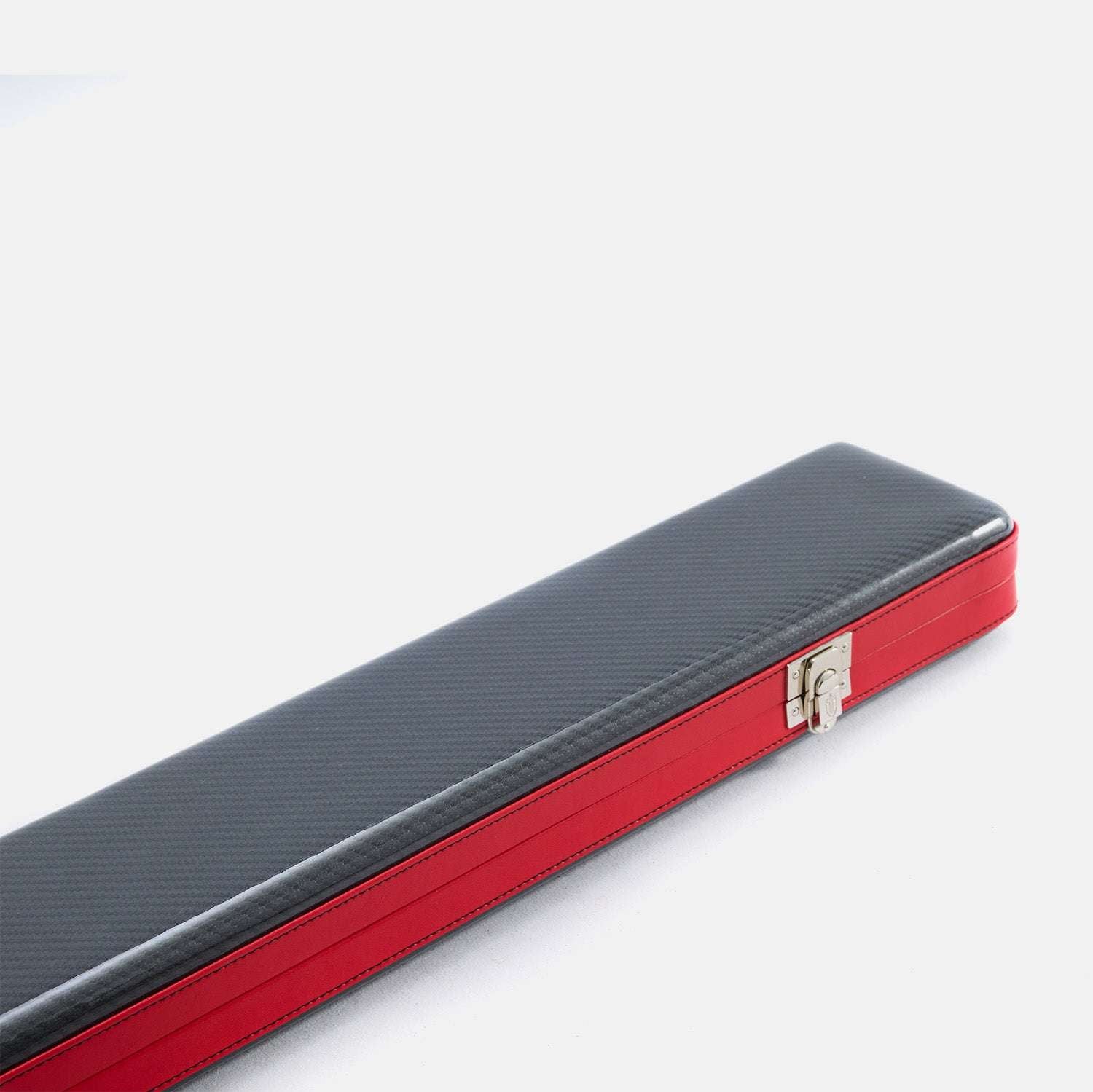 Carbon fiber 3 slots snooker cue case-Red