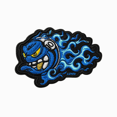 Lizard Embroidered Cue Case Sticker