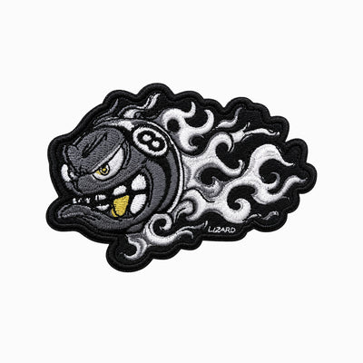 Lizard Embroidered Cue Case Sticker